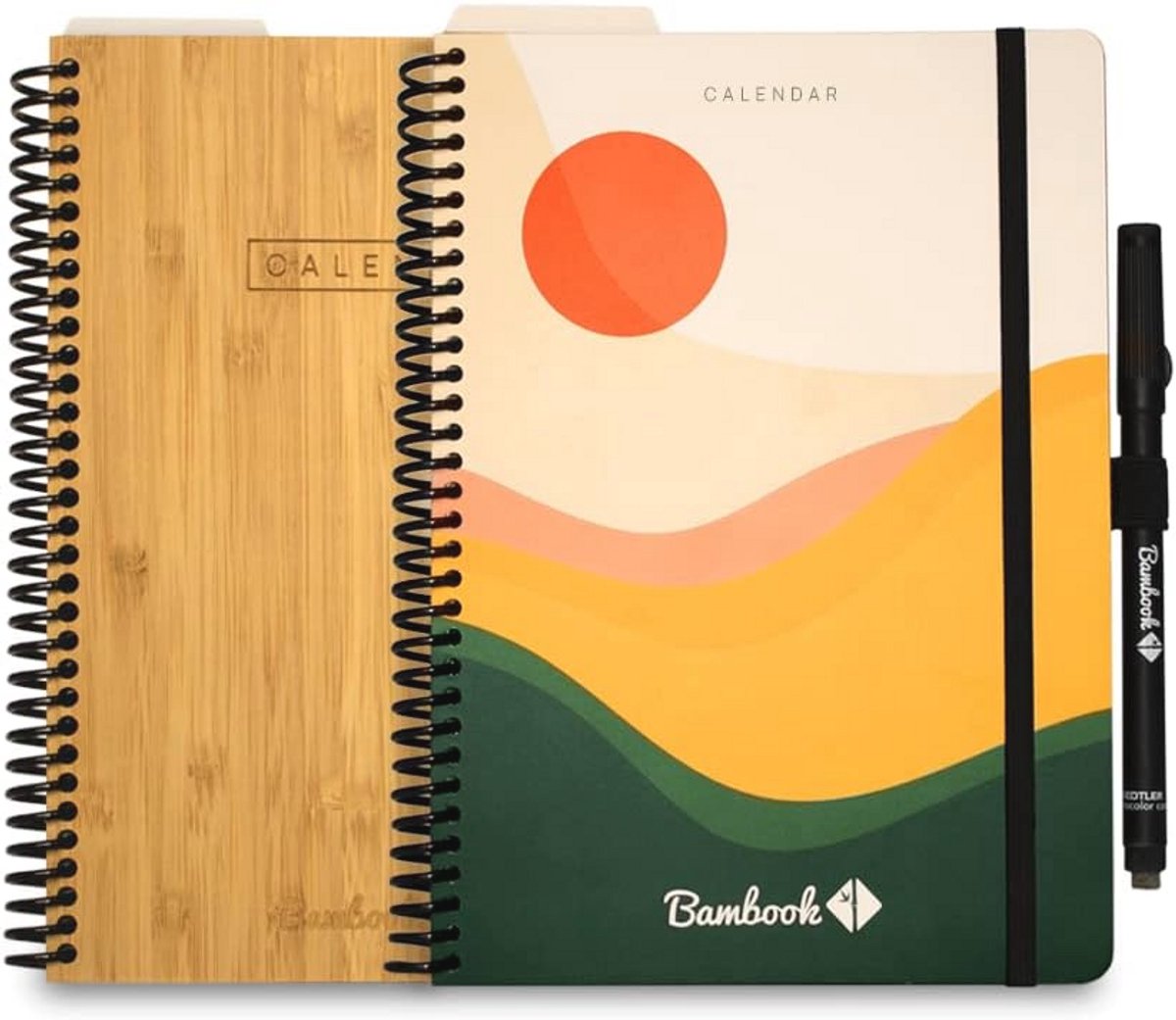 Luxe Bamboe Agenda A5 - Uitwisbare Planner voor 2025 met Gratis Pen & App — cadeau in Kalenders & Planners - foto 2