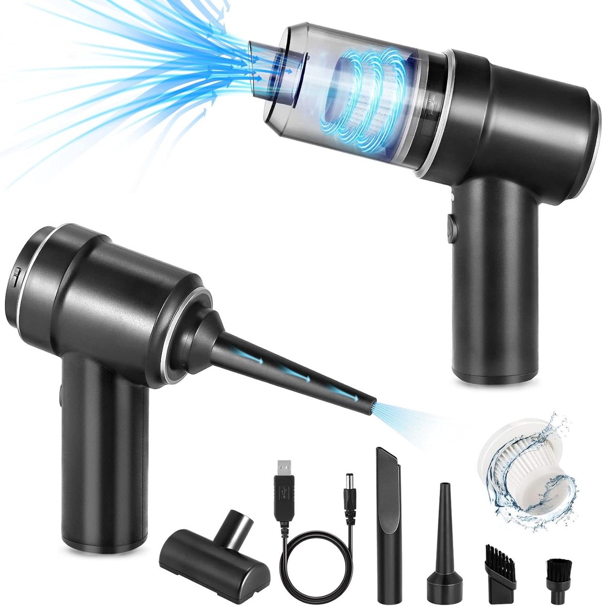 Draadloze Handstofzuiger - 3-in-1 Mini Stofzuiger voor Huisdieren en Autoreiniging