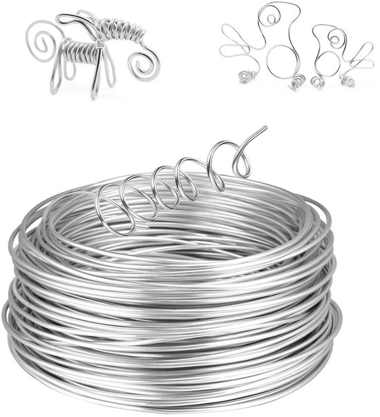 Aluminium Knutseldraad 1 Rol 5 x 1 mm 12 Kleuren Platte Aluminium Draad