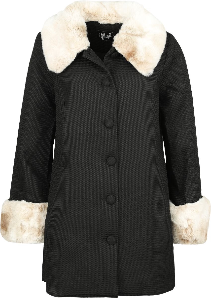 Hell Bunny Faustine Dames Lange jassen - zwart/beige - S