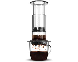 AeroPress Clear Coffee Press - 3-in-1 brouwmethode - Franse pers Pourover Espresso - Volle koffie zonder gruis - koffiezetapparaat met filter French Press