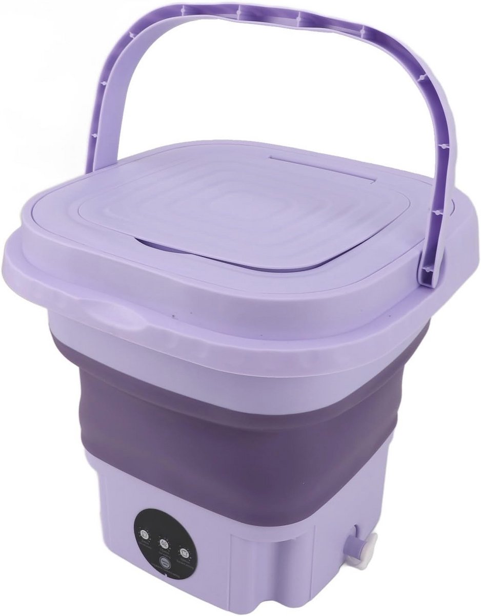 Mini Opvouwbare Wasmachine met 11L Capaciteit voor Verblijf en Reis