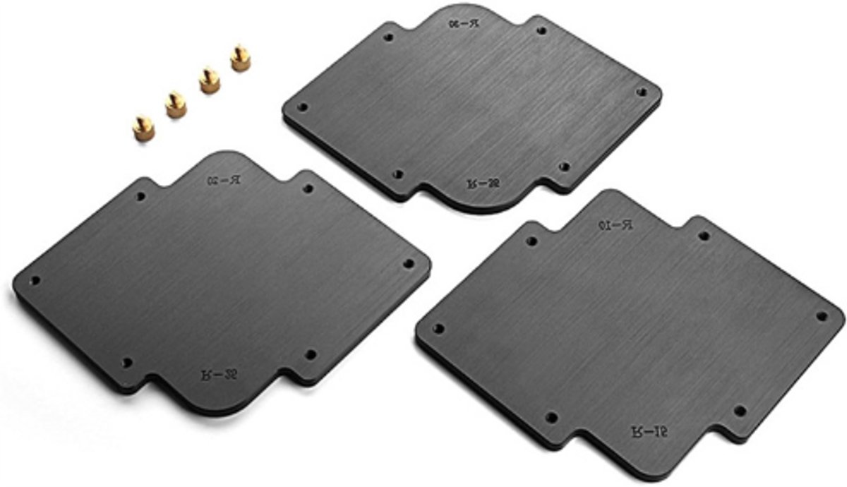 3 STKS Ronde Hoek Snelle Jig Template Set - CNC Gefreesd Bakeliet - Router Trimmer - Houtbewerking Gereedschap - Inclusief Router Bit