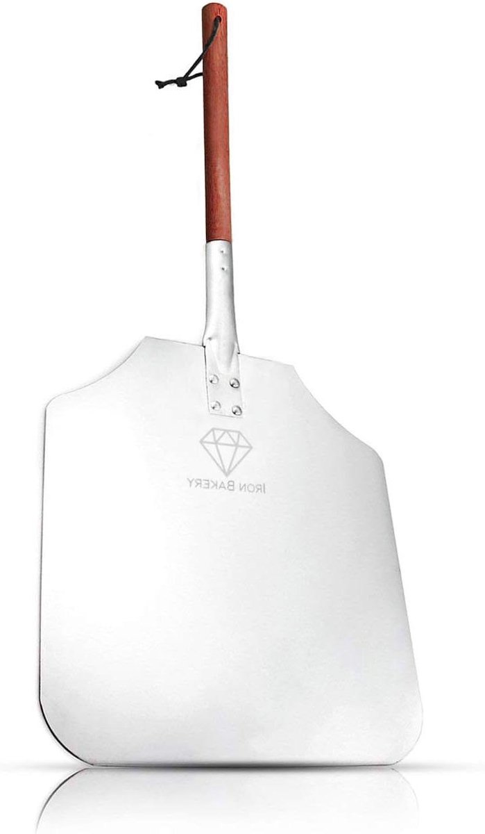 Professionele pizzaschep met eikensteel - 66 cm - hoogwaardige pizza tools