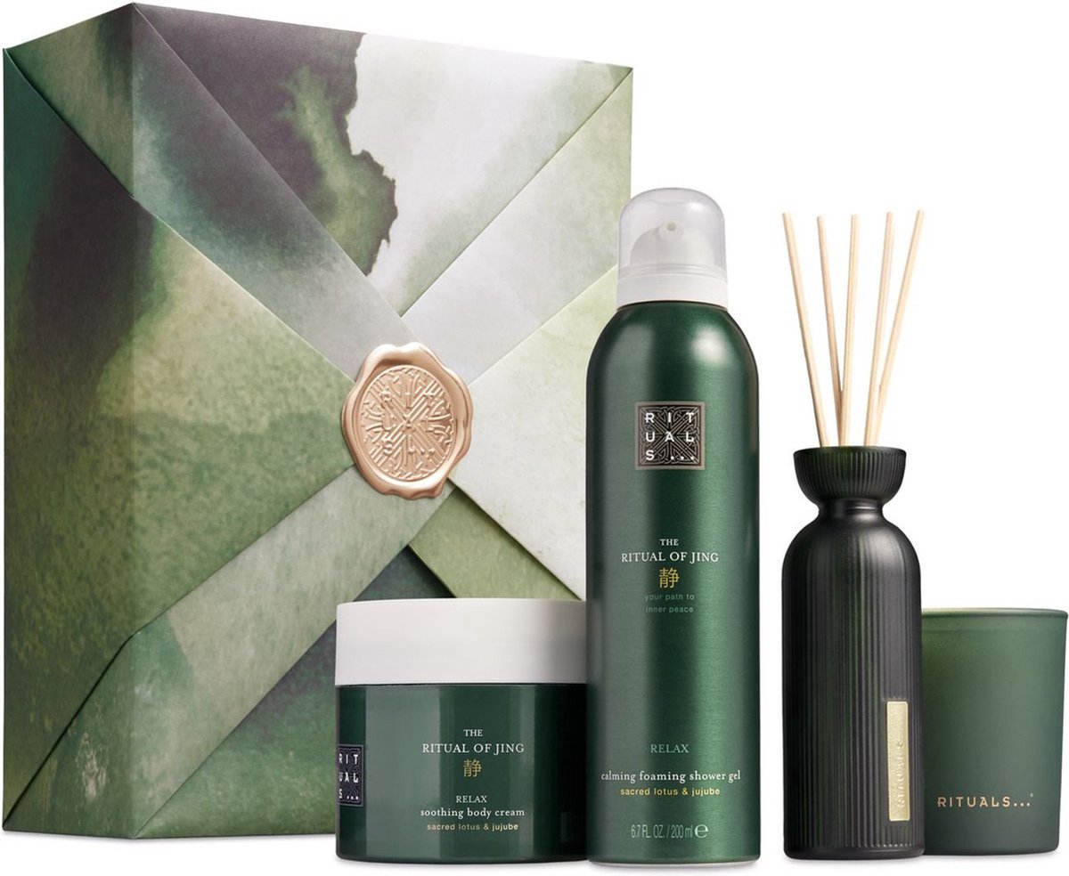 RITUALS - Gift Set The Ritual of Jing Large - 4 Home and Skincare Products -Geschenkset Ritual Of Jing Origineel -
