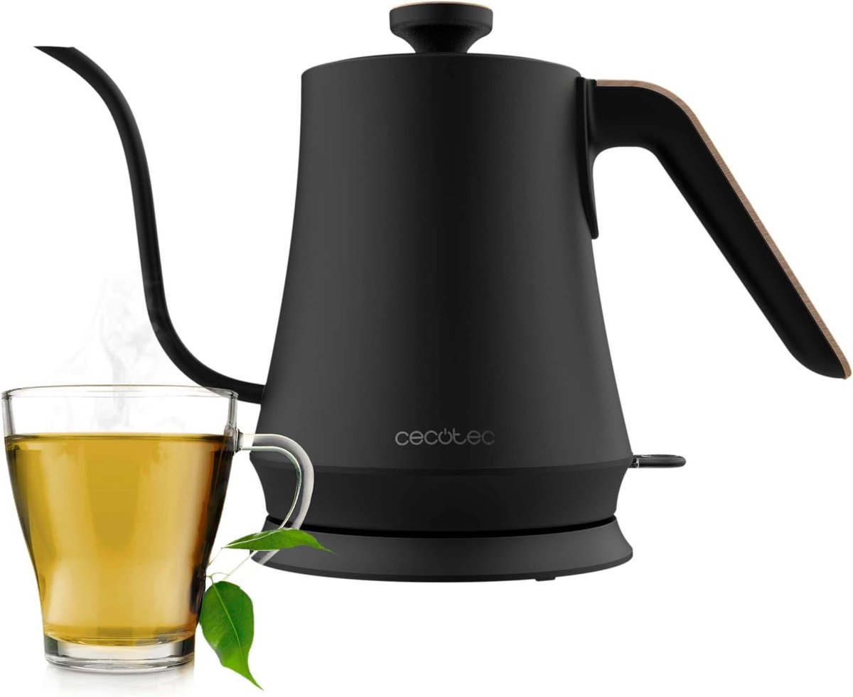 Waterkoker 1 Liter met WordThermosense en 1200 W Hitteversnelling, met 360 Graden Rotatie en Anti-Kalkfilter