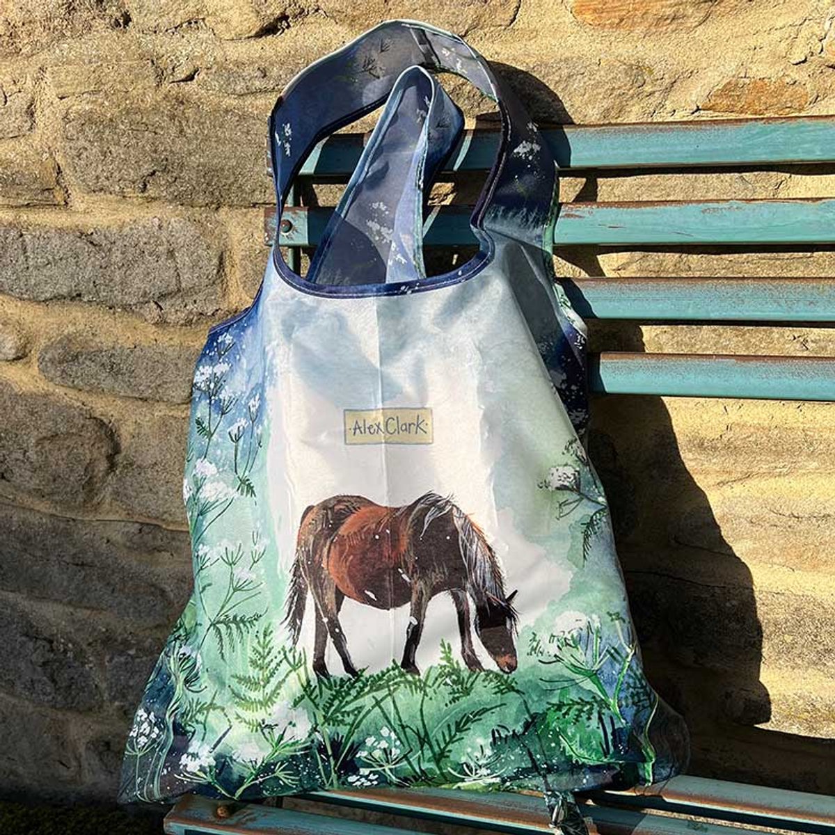 Alex Clark Herbruikbare Tas Paard ~ Horse & Cow Parsley