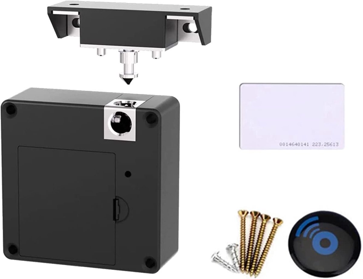 Homello New Electromagnetic Cabinet Lock with USB Cable - Hidden DIY Locks with RFID Cards for Office Home Wooden Cabinet, Tray, Locker, Gun Box Homello New Electromagnetic Cabinet Lock with USB Cable - Hidden DIY Locks with RFID Cards for Office Home Wooden Cabinet, Tray, Locker, Gun Box