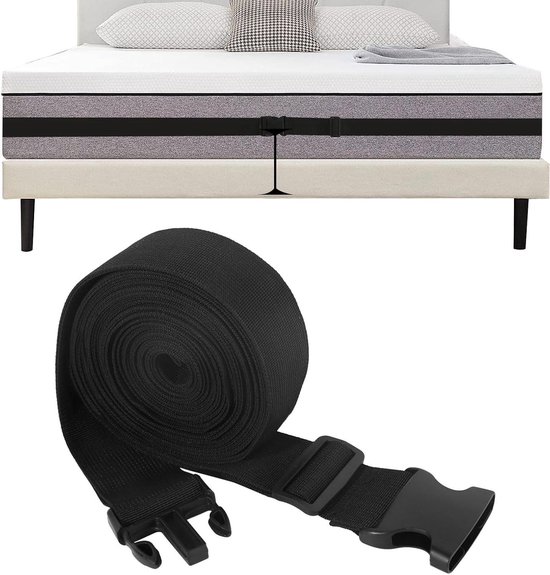 Anti-slip Matrasbeugel Set YushengTai Anti-slip Matrashouders - Set Van 4 Zwarte Beugels Om Je Matras Op Zijn Plaats Te Houden Matras Tegen Wegglijden