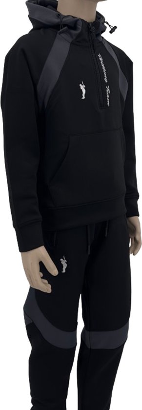 Hitman – Survêtement Enfants – Survêtement Garçons – Jogging Suit Garçons – Gymwear Garçons – Zwart – Taille 164 – 13 à 14 ans