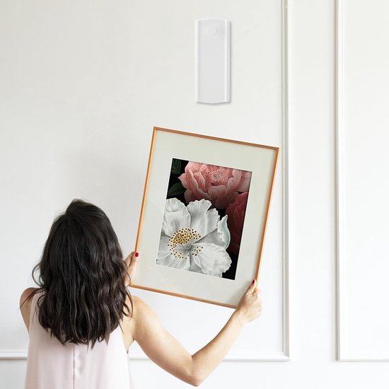 Ainiv Picture Mounting Strips, 64 stuks Posterstrips, Montagestrips, [Residu-Free] Powerstrips, Montagestrips, Picture Mounting Strips, Plakband voor Posters, Lijsten en Spiegels, 93x19mm Zwart