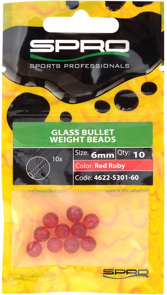 Spro Round Smooth Glass Beads - 8 mm - clear diamond van Spro — afbeelding 5