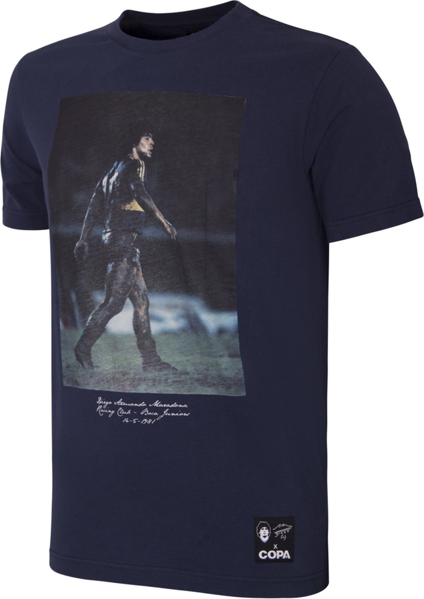 COPA - Maradona Muddy Pitch T-Shirt - Heren - Donkerblauw - XS