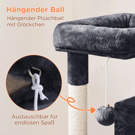 Krabton: FEANDREA Krabpaal - Kattenboom 118cm - Kattenmand