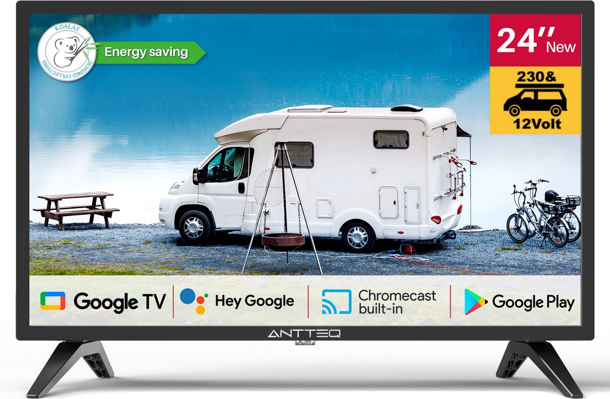 ANTTEQ G24-AH3C.F1D 24 Inch Smart TV met Google TV OS - ANTTEQ - €129,99