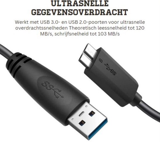 Draagbare Externe Harde Schijf - 500GB - Dun, Handzaam en Geschikt Voor PS5/PS4/PC van Merkloos — afbeelding 2