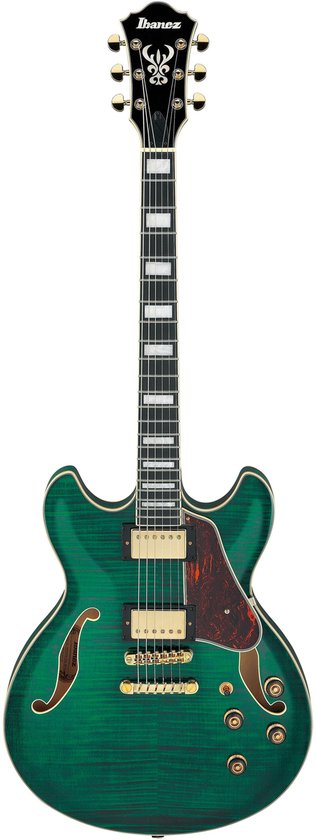 Ibanez Artcore Expressionist AS93FM-TMG Transparent Moss Green - Semi-akoestische gitaar