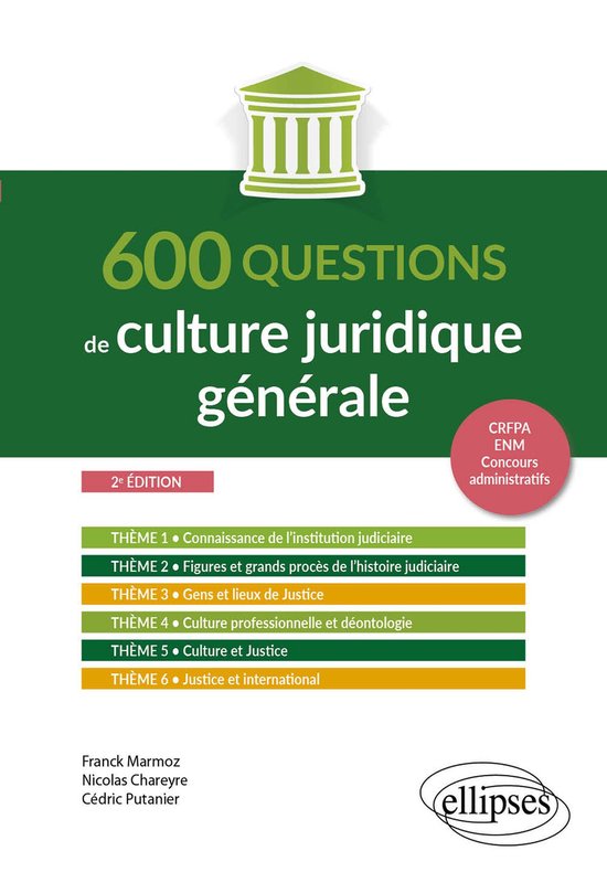600 questions de culture juridique générale - cover