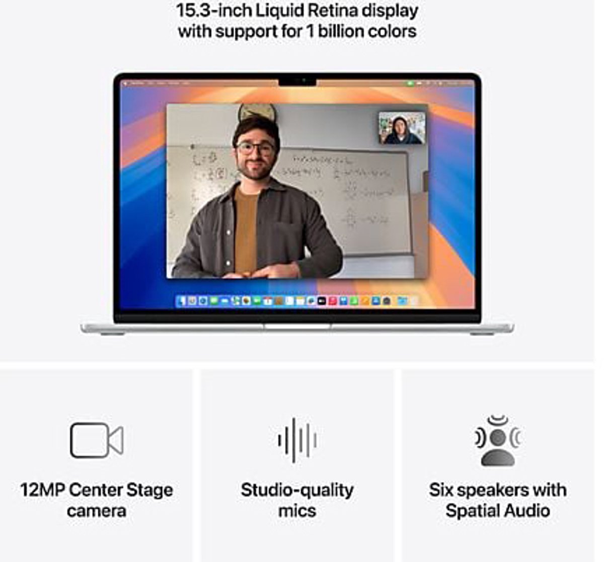 Apple MacBook Air 15" 2025 M4 10-core 16GB RAM 512GB SSD Zilver Laptop snelle batterij 18u - Afbeelding 5