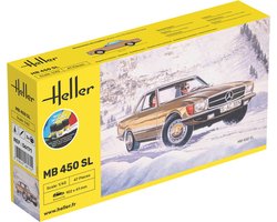 Heller Modelbouwpakket Auto - 56171 Mercedes-Benz R107 450SL - Auto - Starter Kit Plastic - 1:43 - Modelbouw