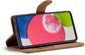 Bookcase hoesje CaseMania pour Samsung Galaxy A26 - Cognac uni - Similicuir - Design magnétique amovible 2 en 1