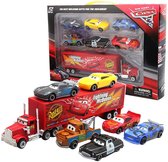 Disney Cars speelgoedauto's - 7 Stuks - Pixar - Modelauto 1:55 - Raceauto - Speelgoedvoertuig - Cadeau - Kado - Speelgoed - Auto - Voertuig - Jongen - Meisje - Kind - Peuter - Kleuter - Verjaardag - Cadeau