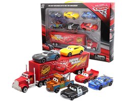 Disney Cars speelgoedauto's - 7 Stuks - Pixar - Modelauto 1:55 - Raceauto - Speelgoedvoertuig - Cadeau - Kado - Speelgoed - Auto - Voertuig - Jongen - Meisje - Kind - Peuter - Kleuter - Verjaardag - Cadeau