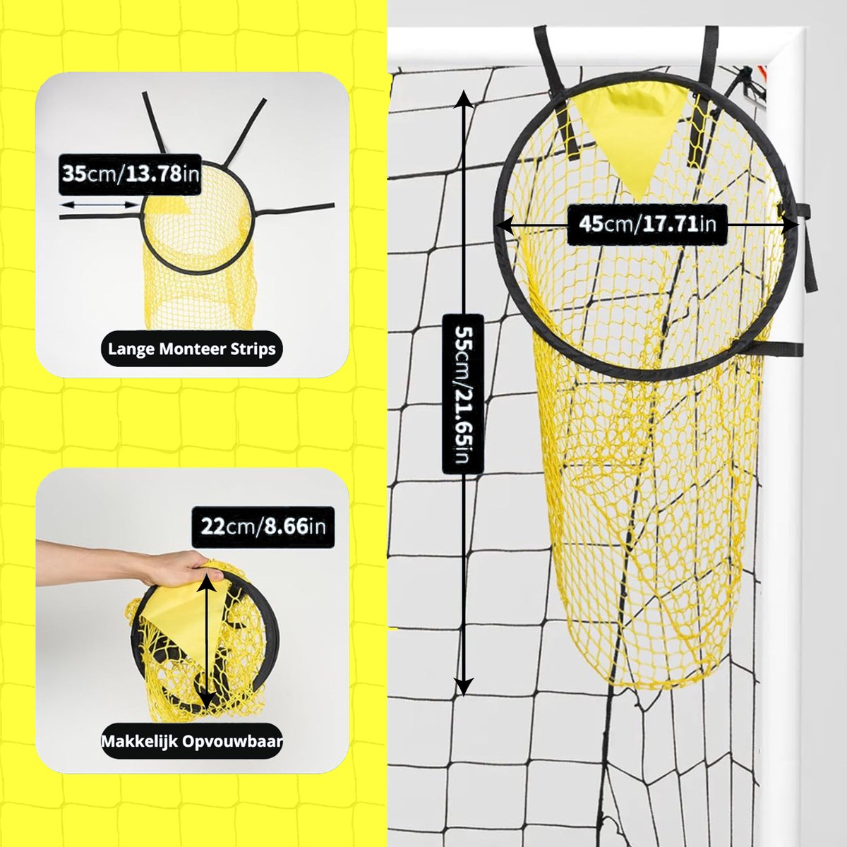 Voetbal trainingsmateriaal - Voetbal Spullen - Kruising Target - Voetbal Training - Set van 2 — afbeelding 3