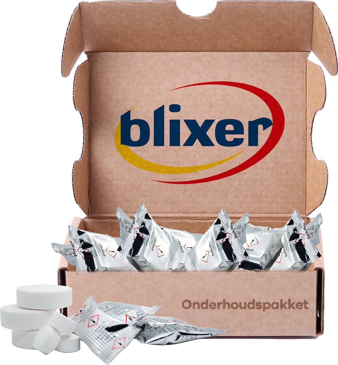 Blixer - 20 stuks - onderhoudspakket - koffiemachinereiniger - koffiemachineontkalker - 10 stuks reinigingstabletten - 10 stuks ontkalkingtabletten - onderhoudsset - koffiemachine - espressomachine