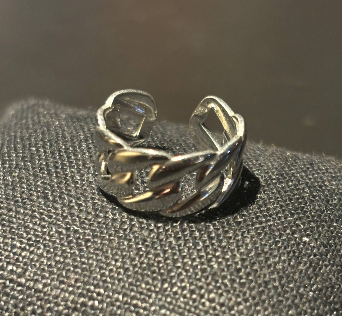 No-Fade Zilver-Stijl Vergulde Brede Ketting Ring Sieraden Voor Dames En Heren