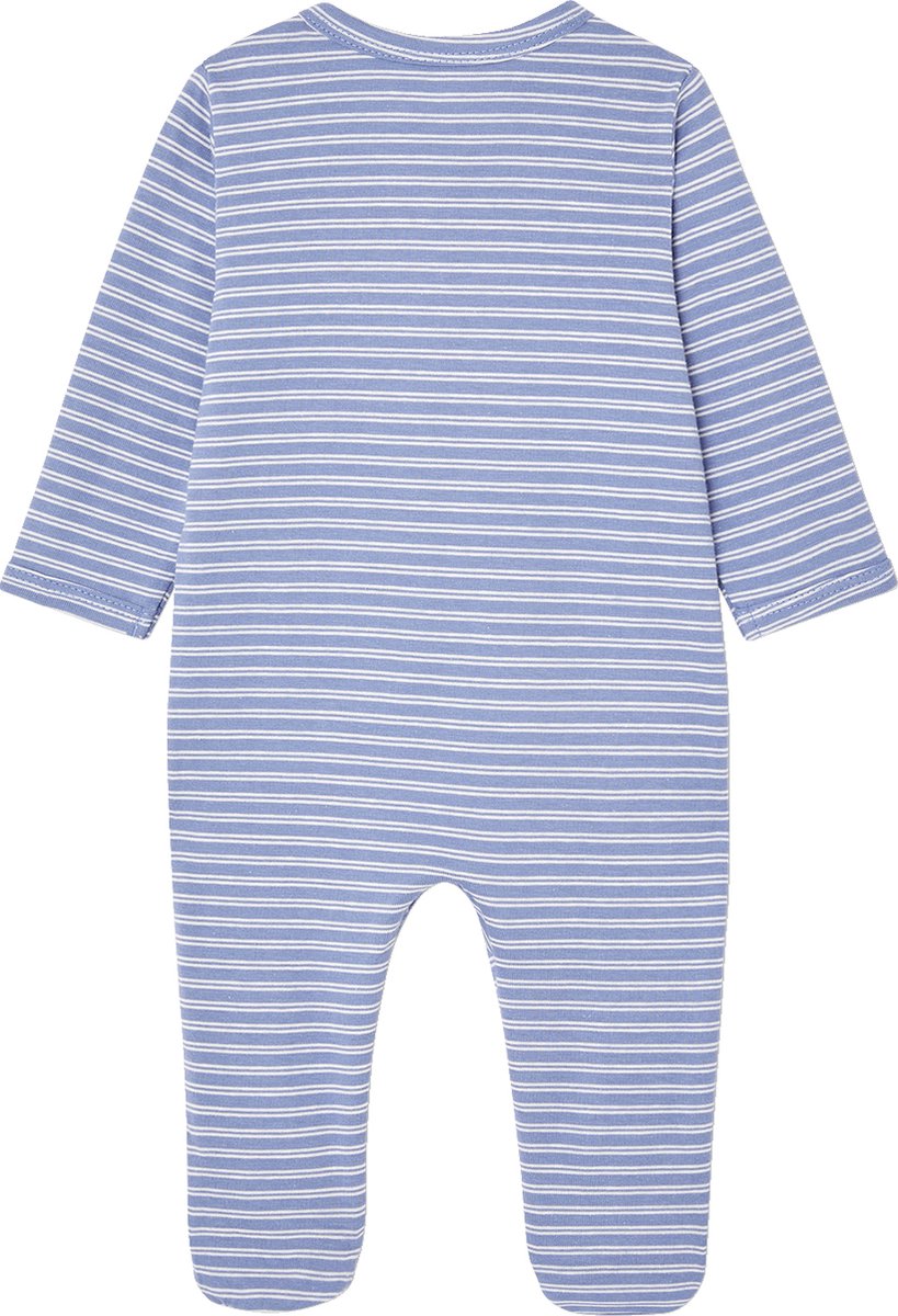 vertbaudet Set van 3 pyjama's van jersey met rits BASICS chambrayblauw
