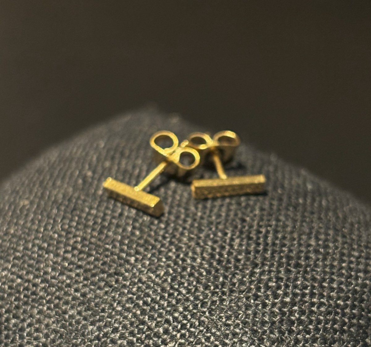 No-Fade Goud-Stijl Vergulde Kleine Rechthoekige Oorbellen Sieraden Voor Dames En Heren