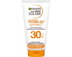 Garnier Ambre Solaire Hydra 24H Protect Lotion Zonnebrandcrème SPF30 50ml - Reisformaat - Waterresistent – Niet vet