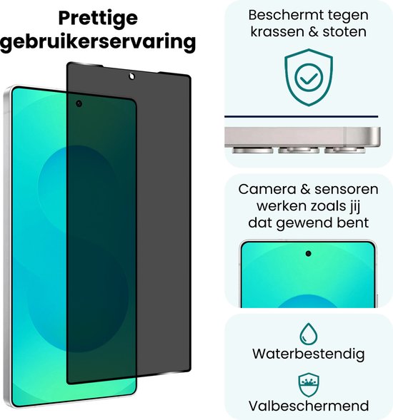 Protecteur d'écran adapté pour Samsung S25 Ultra Protecteur d'écran de confidentialité en Glas trempé couverture complète - Protecteur d'écran adapté pour Samsung Galaxy S25 Ultra Protecteur d'écran de confidentialité Anti- Spy - 2 PACK