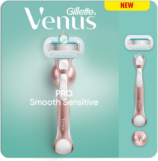 Système de rasage Gillette Venus Pro Smooth Sensitive - Pour peaux sensibles - 1 manche + 1 lame de rasoir