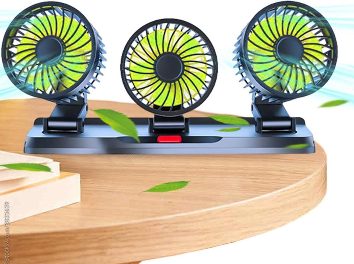 Stil verstelbare autoventilator - 3 snelheden, 360 graden rotatie - voor SUV Truck Boat Van Golf Cart RV .