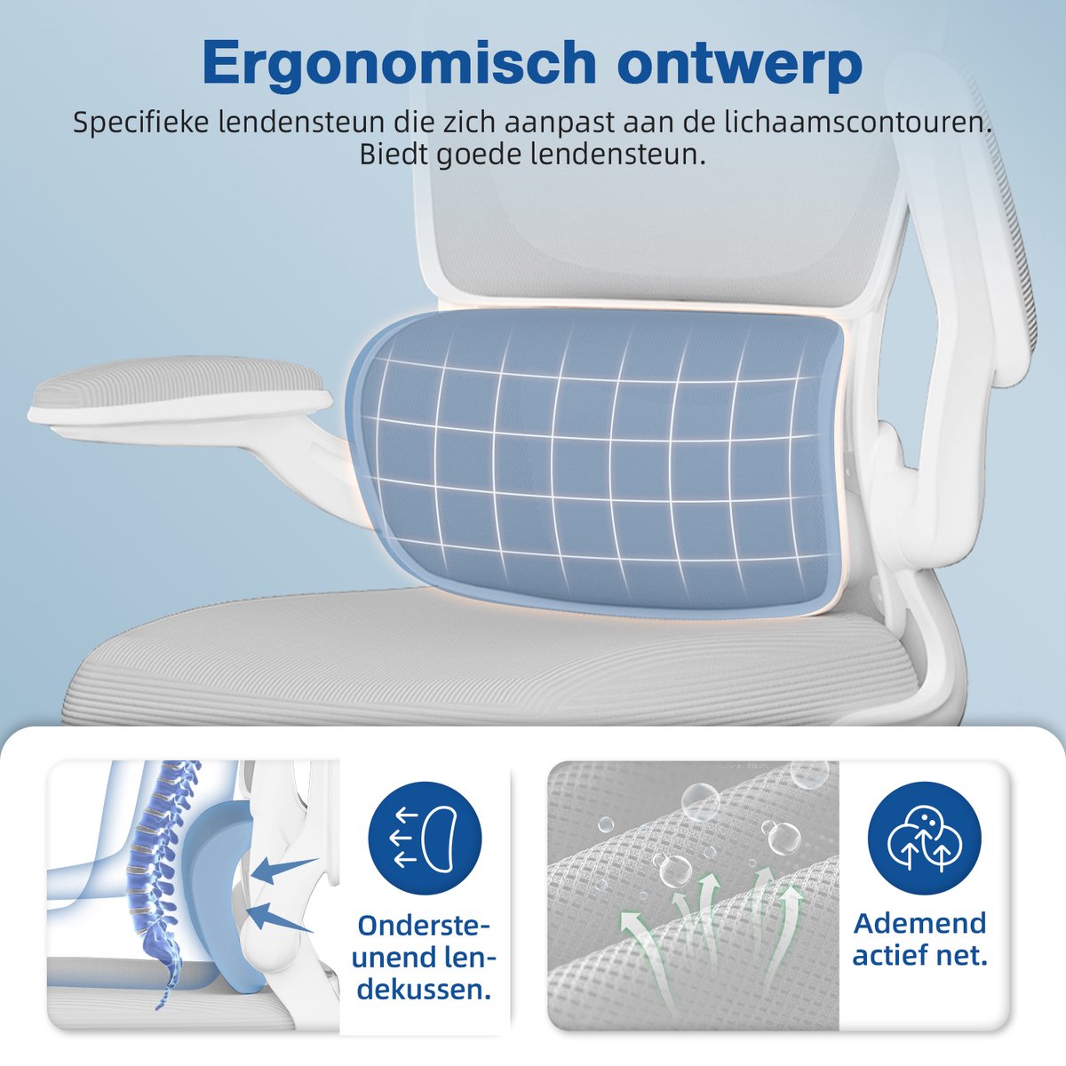 Elekiatech Ergonomische Bureaustoel - afbeelding 3