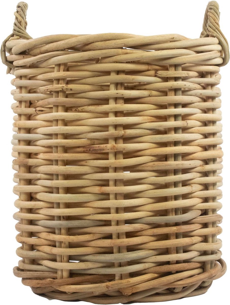 ratan mand rond dia 44 x h59cm