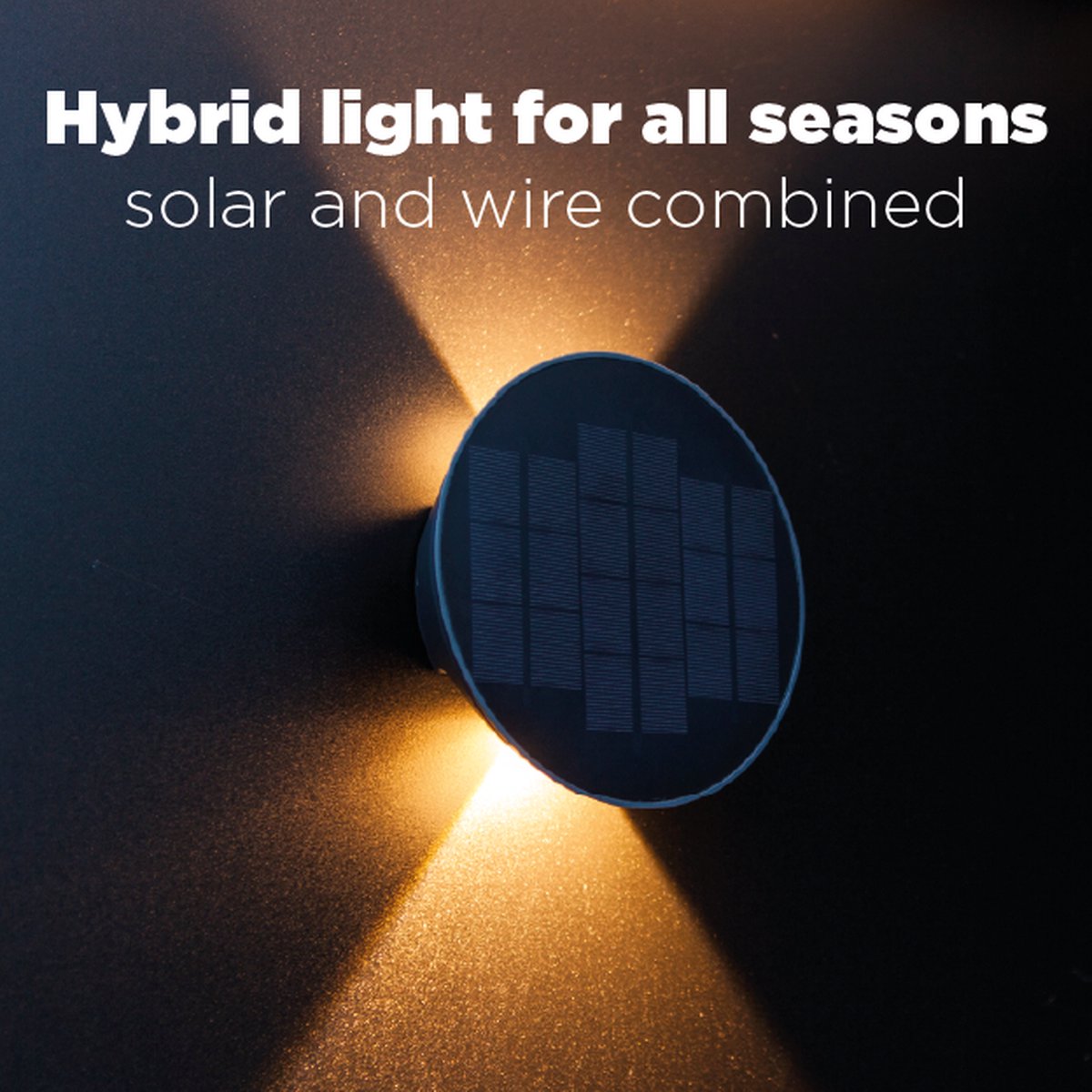 Lutec Belka - LED hybrid wandlamp voor buiten