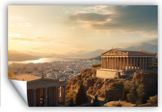 Athene Poster - Griekenland - Schilderij - Foto - Print - Groot - Canvas