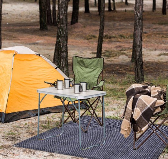 Voortent tapijt campingtapijt Voortenttapijt Antraciet Tenttapijt campingdoek Tenttapijt - HDPE Tapijt 200 x 200CM van Vita5 — afbeelding 3