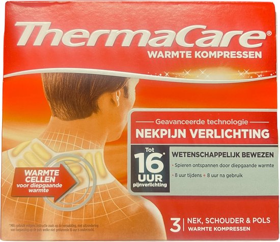 ThermaCare 2 fasce autoriscaldanti a calore terapeutico contro i dolori di collo, spalla polso