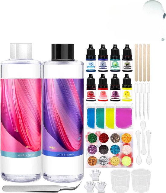 ZUSUZU Epoxyharsset voor beginners, 512 ml, 1