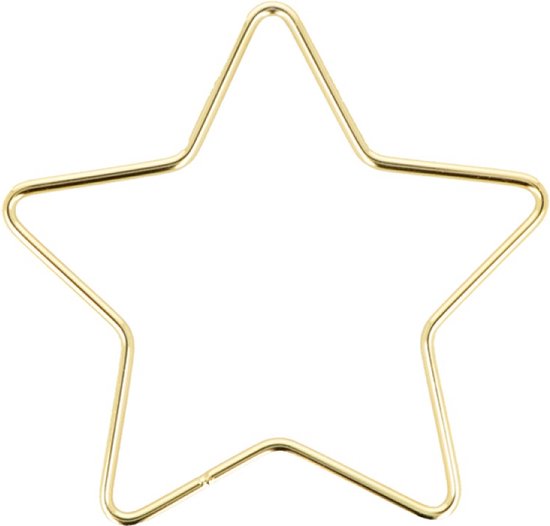 3 gouden ster 12x11,5 cm in metaal - Artemio