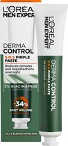 L'Oréal Paris Men Expert Derma Control S.O.S. Pimple Paste - Met niacinamide en salicylzuur - Tegen puistjes en grove poriën - 45ml