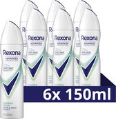 Bol.com Rexona Women Advanced Protection Anti-Transpirant Spray - Shower Fresh - met Body Heat Activated Technologie - 6 x 150 ml aanbieding