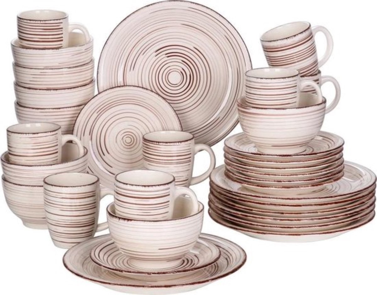 Keramisch Servies - 32-delig - Borden - Serviesset voor 8 Personen