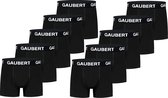 Gaubert - Heren Boxershorts 10-Pack - zwart - premium katoen - Maat L