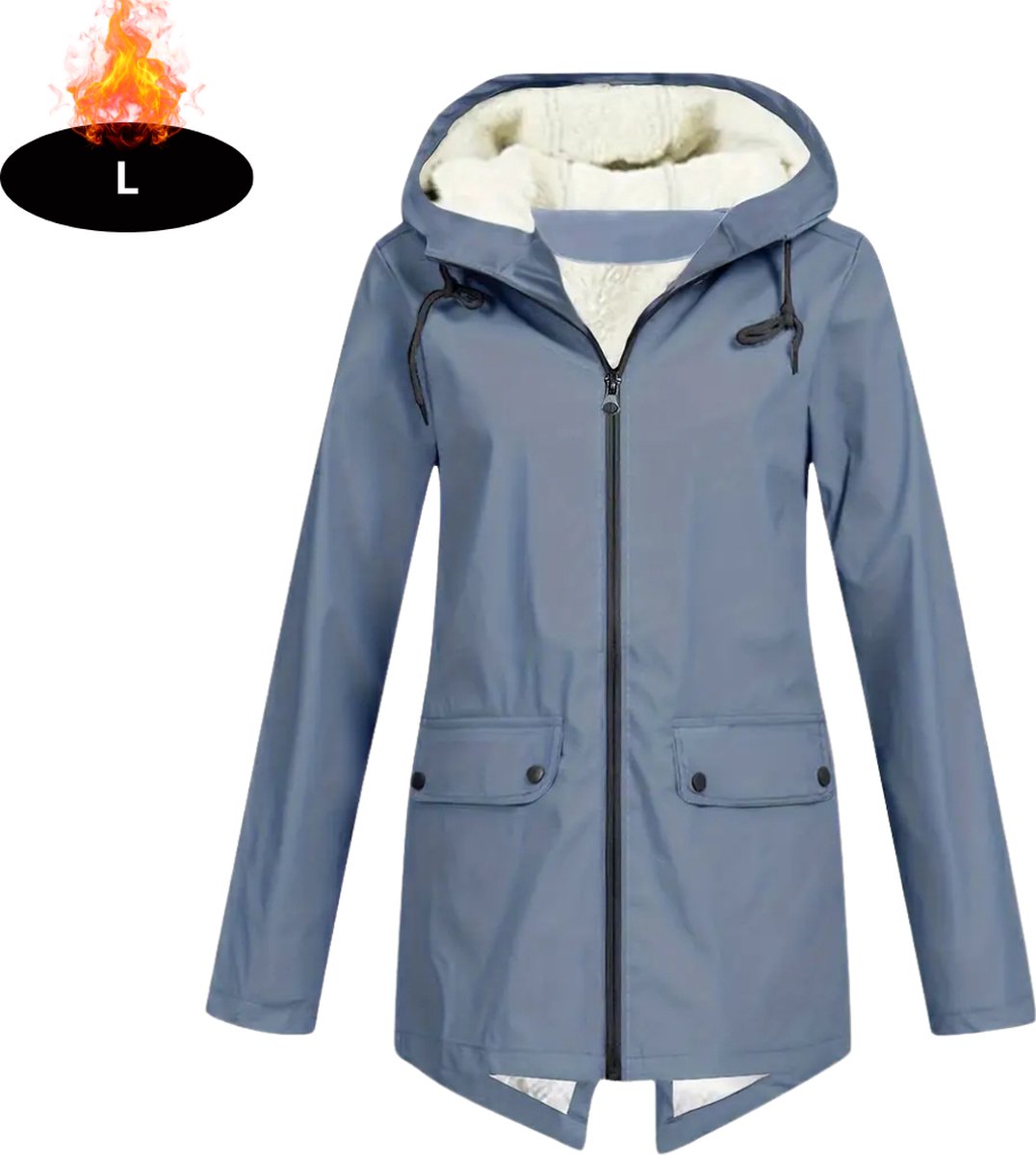 Bovista Windjas Dames Parka Lente & Herfst Jas Volwassen Windjack Windbreaker Outdoor Hemelsblauw