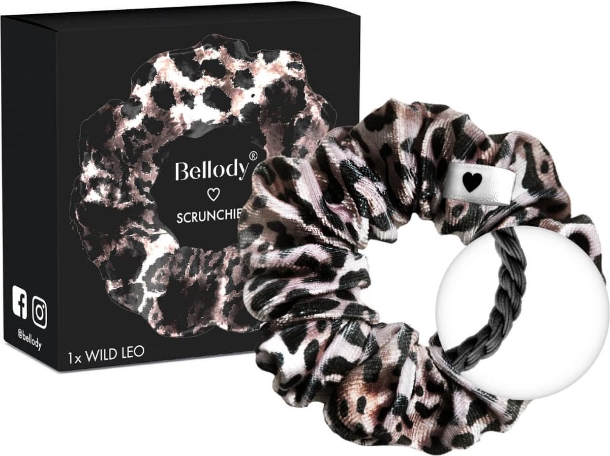 Bellody - Scrunchie Haargummie - Luipaardprint